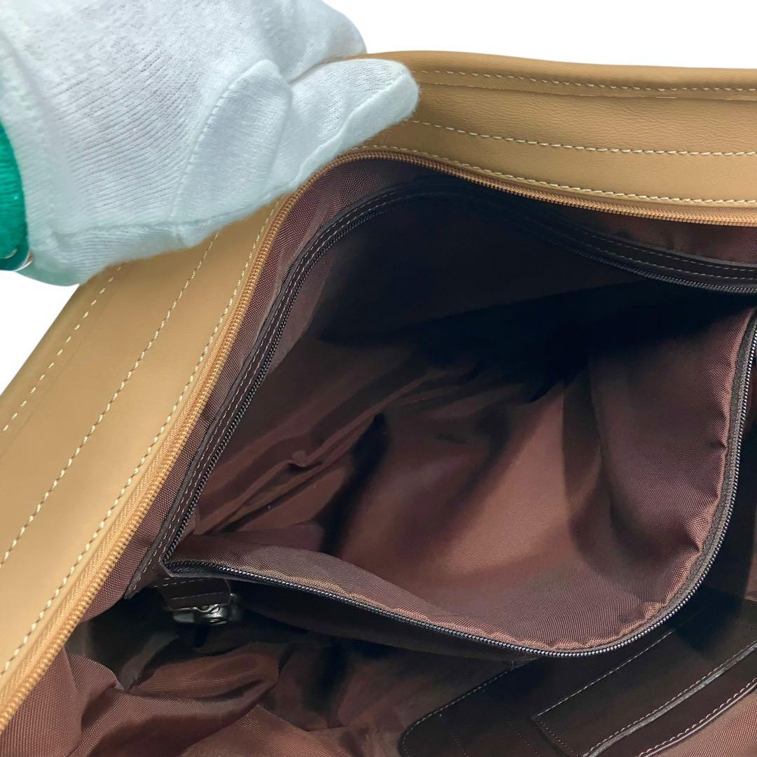 【上質】オールドコーチ レザートート キャメル A4収納可・軽量 ビジネス 肩掛