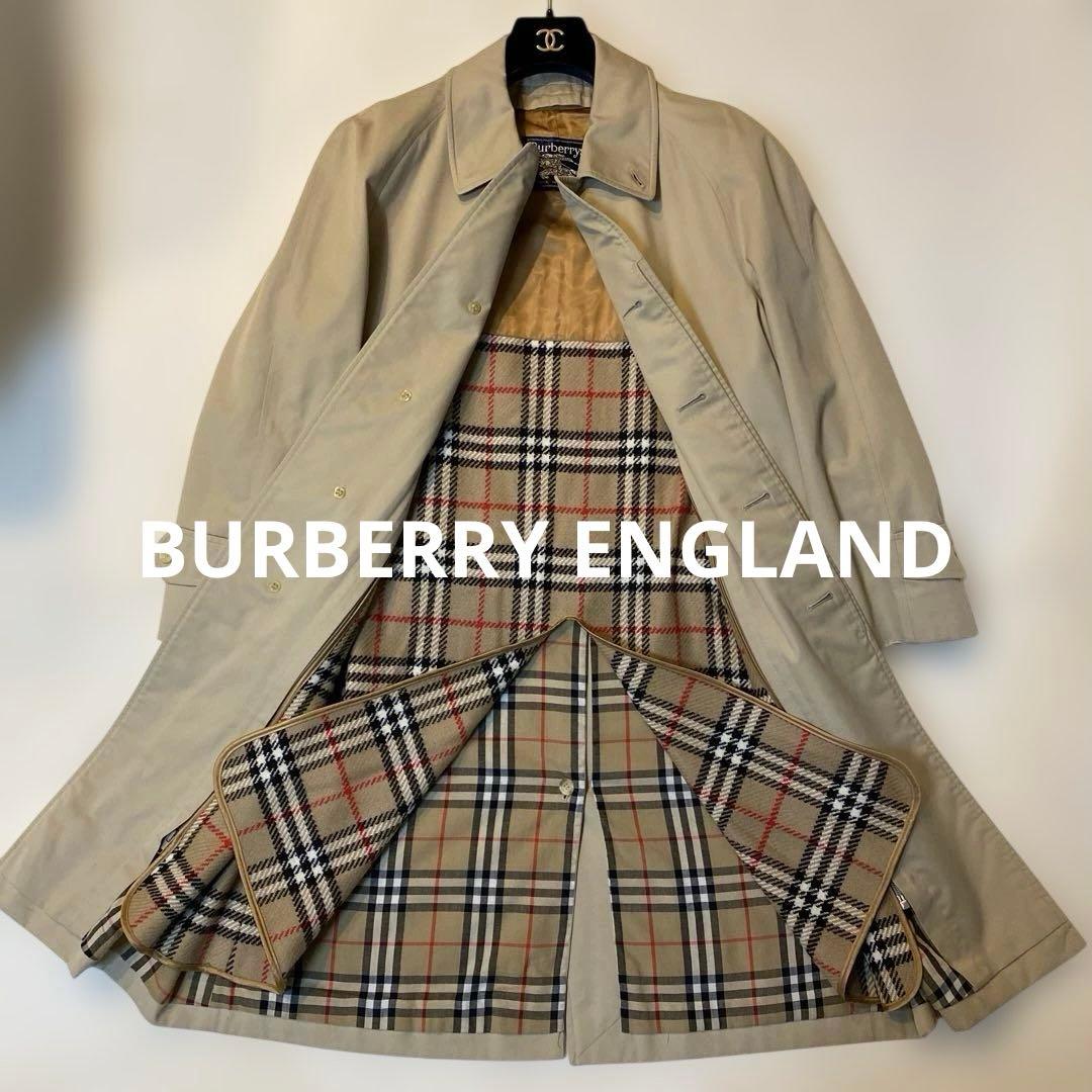 極美品BURBERRY VINTAGE ノバチェックステンカラーコート ライナー