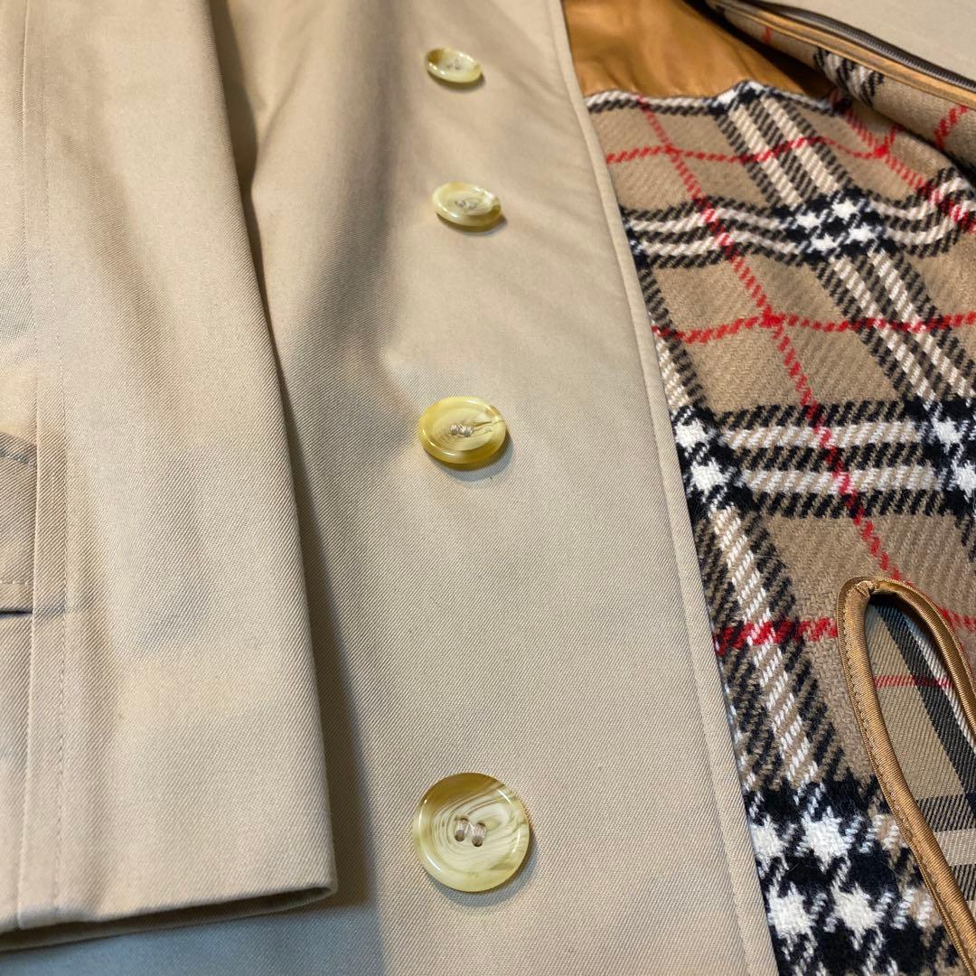 極美品BURBERRY VINTAGE ノバチェックステンカラーコート ライナー
