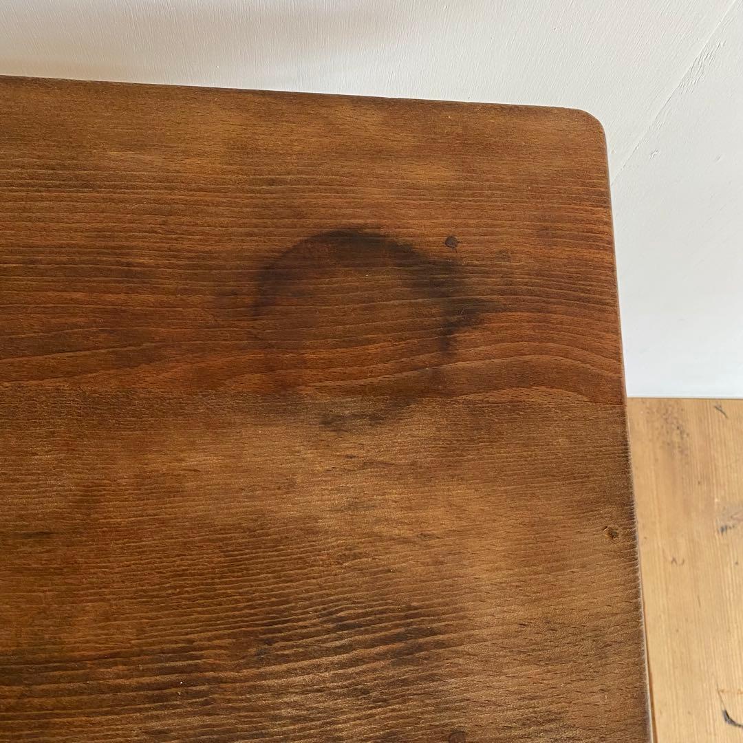 アンティーク テーブル 作業台 机 無垢材 シャビー z743