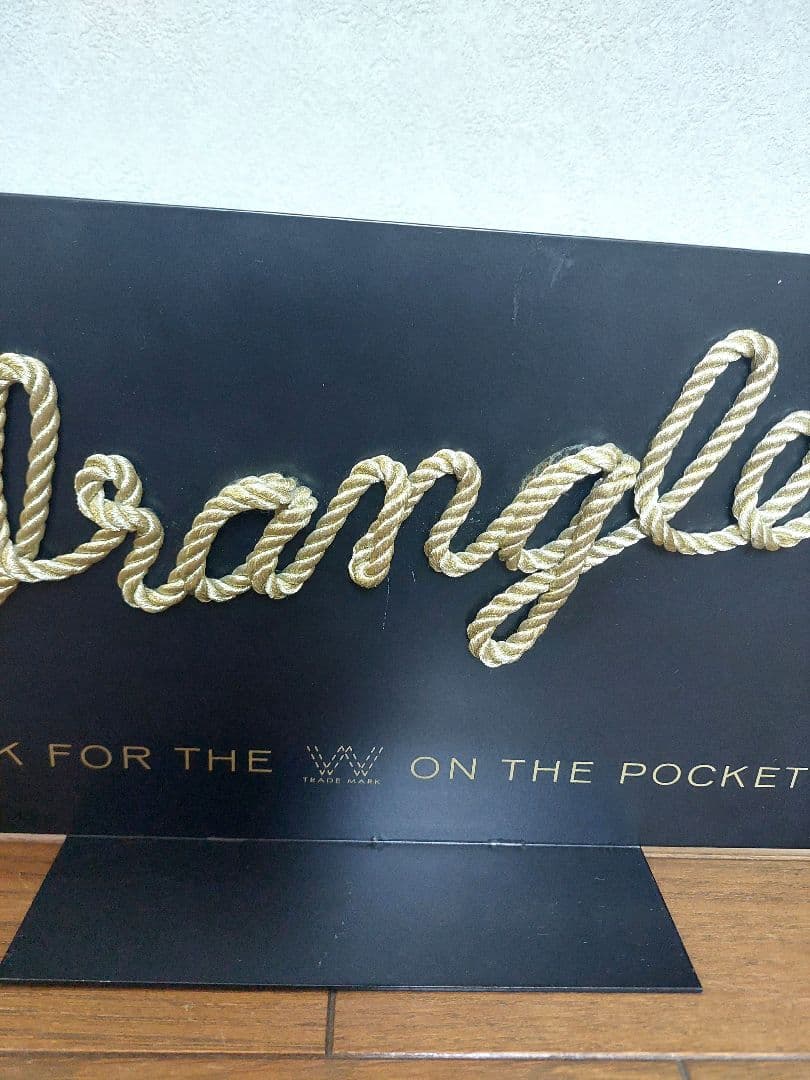 ラングラー【Wrangler】ロゴ鉄製 ディスプレイスタンド