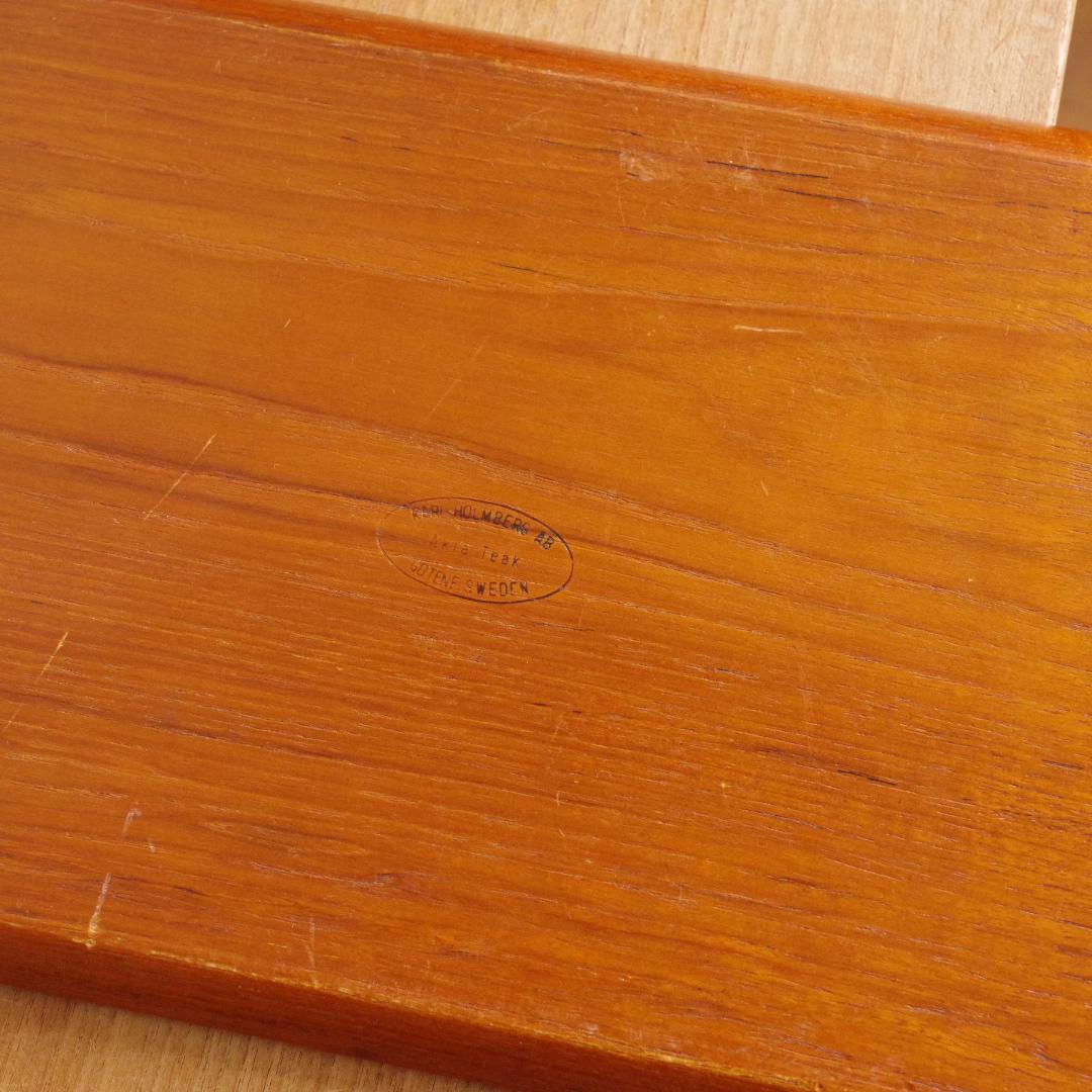 スウェーデン製 チーク Teak 木製 トレイ プレート トレー お盆 北欧