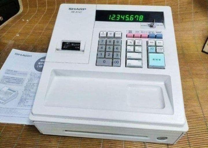 シャープレジスター　XE-A147　PC連携売上管理フル設定無料　730001