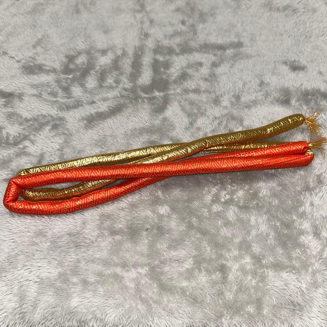 【極美品】七五三 箱せこ 豪華八点セット 飾り帯 草履 バッグ 和装小物 金✖︎黒