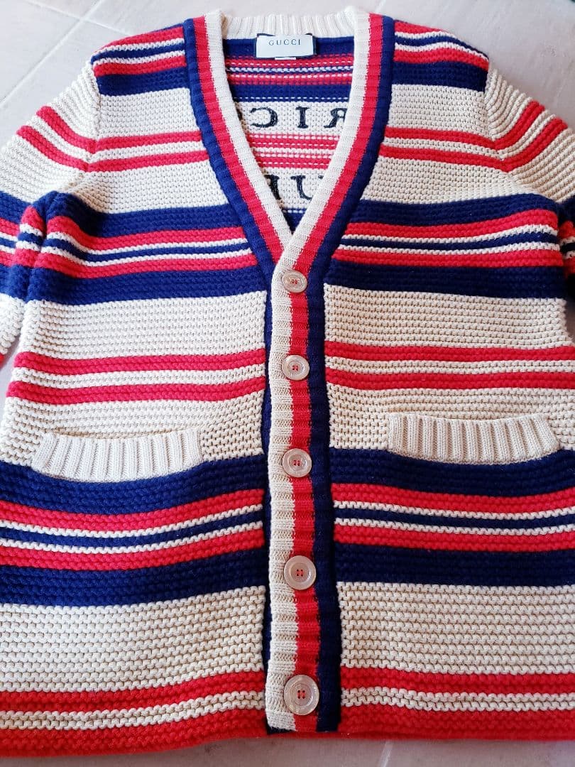 ☆美品☆　GUCCI　グッチ　ニット　カーディガン　コートダジュール