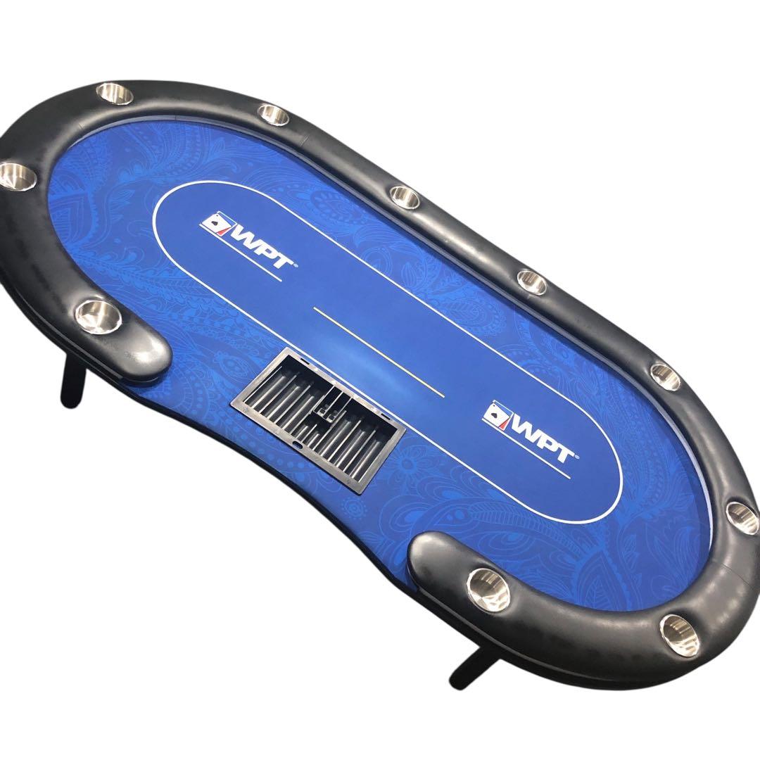 ポーカーテーブル 折りたたみテーブル 折りたたみ脚 競技用テーブル LEDライト