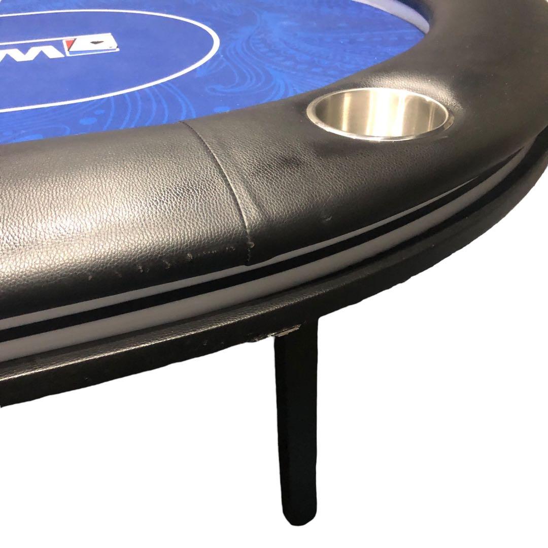 ポーカーテーブル 折りたたみテーブル 折りたたみ脚 競技用テーブル LEDライト