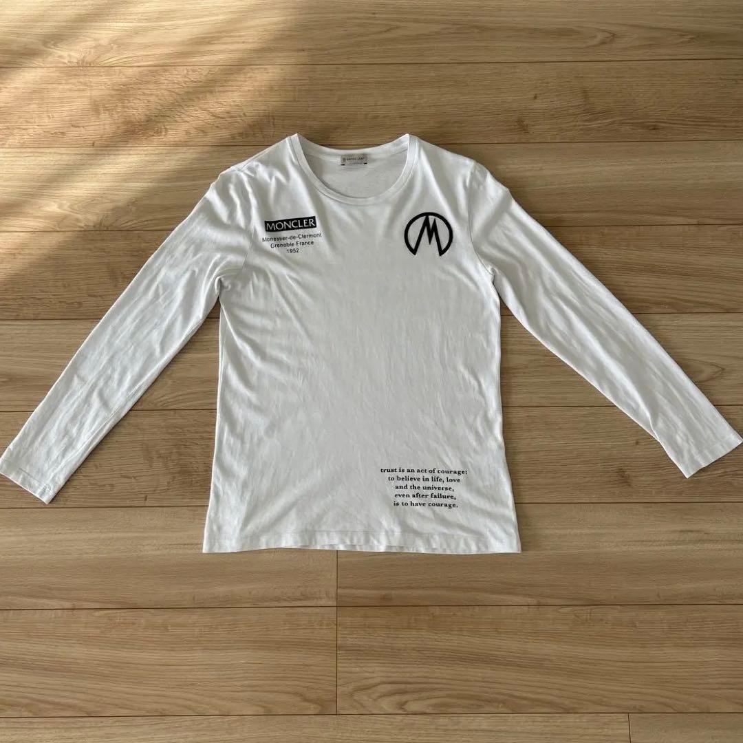 MONCLER ホワイト 長袖カットソー