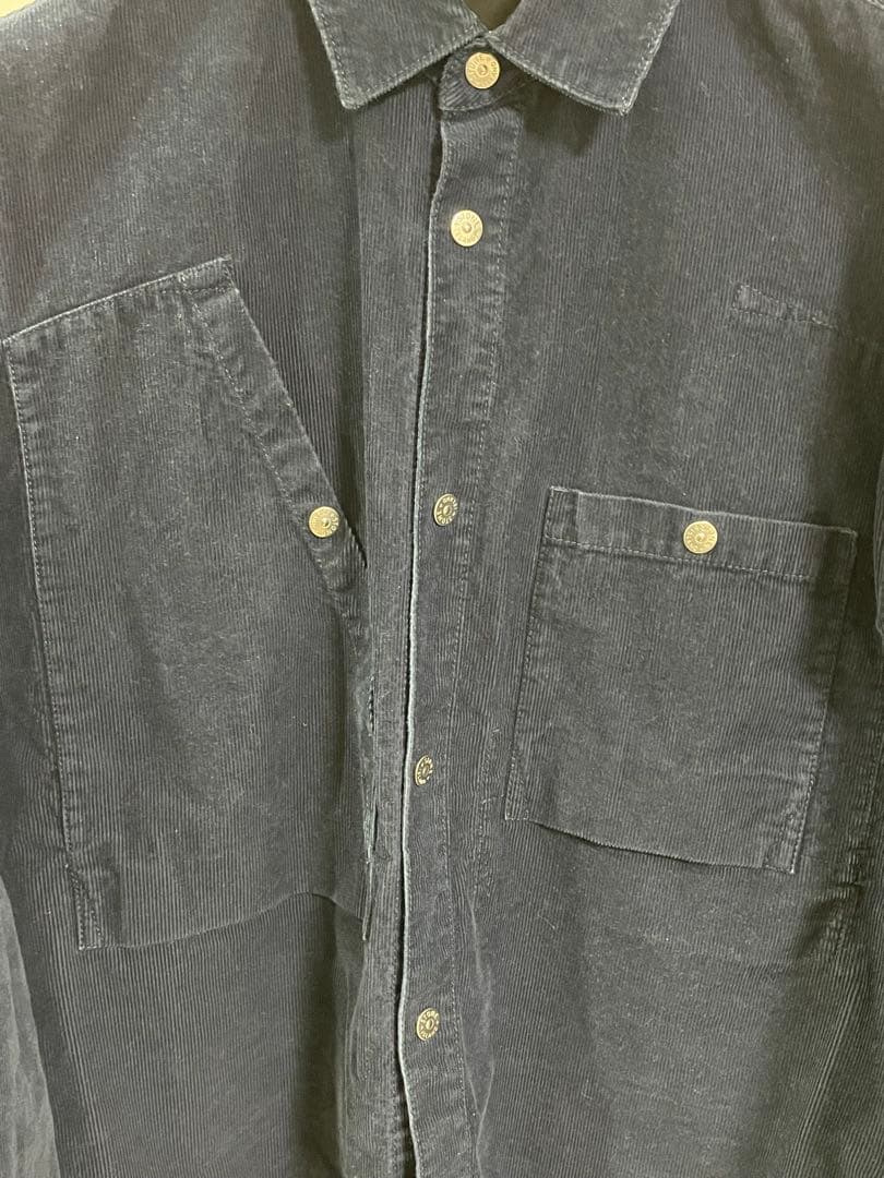 25aw STONE  オーバーシャツ リブディテール＆リンス加工