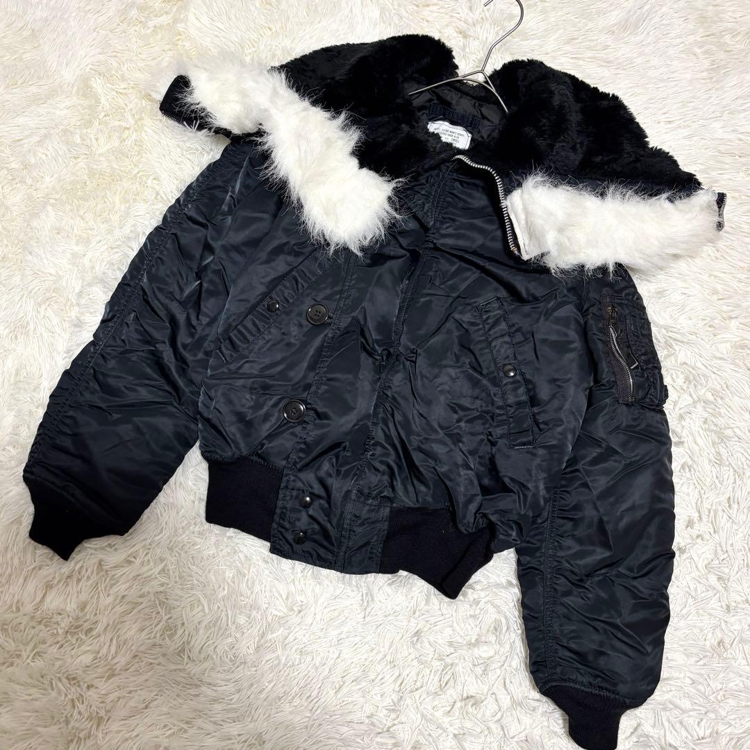 けーけー様 ALPHA N-2B USA製 希少 ホワイトファー S y2k