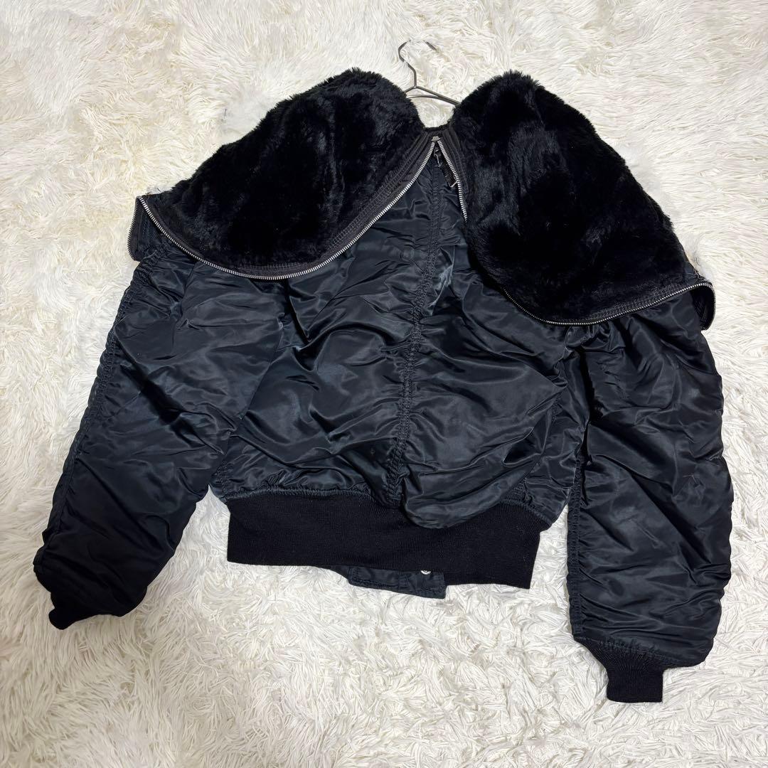 けーけー様 ALPHA N-2B USA製 希少 ホワイトファー S y2k