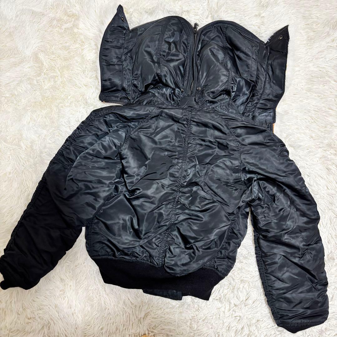 けーけー様 ALPHA N-2B USA製 希少 ホワイトファー S y2k