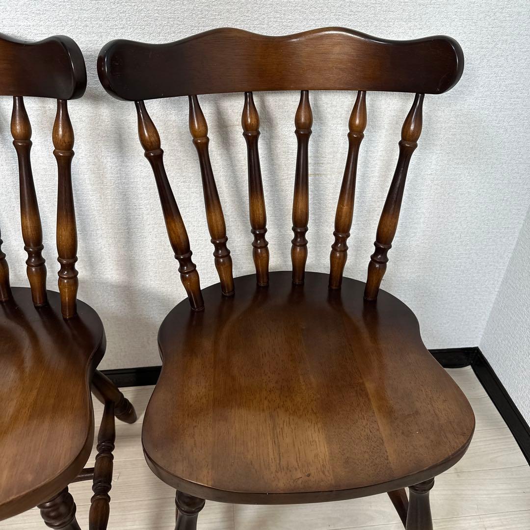 飛騨産業 キツツキマーク ダイニングチェア ウィンザーチェア 2脚セットi4※