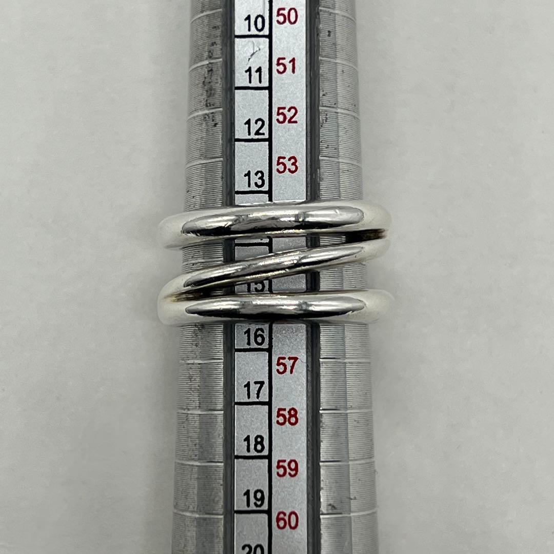 ティファニー TIFFANY ダイアゴナルリング 15号 SV925