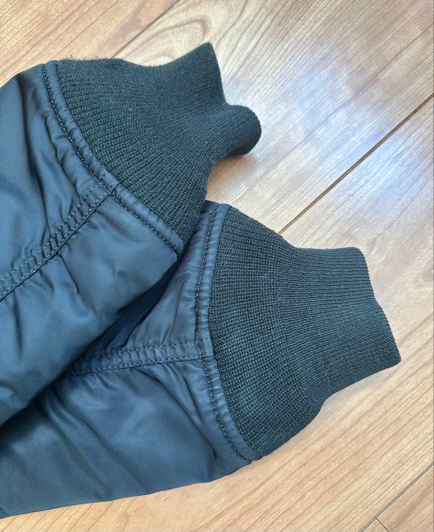 【ALPHA MA-1 】フライトジャケット 黒 リバーシブル S