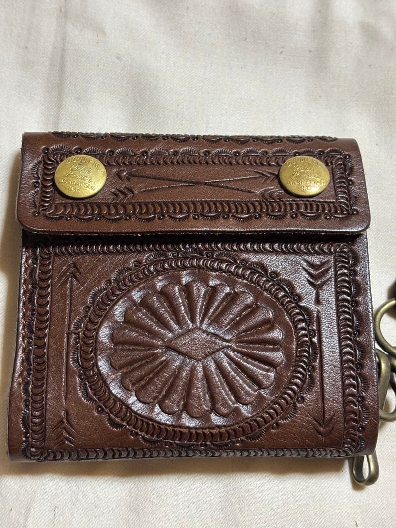 RRL カービングレザーウォレット