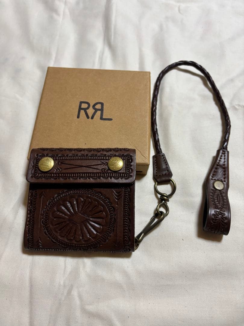 RRL カービングレザーウォレット
