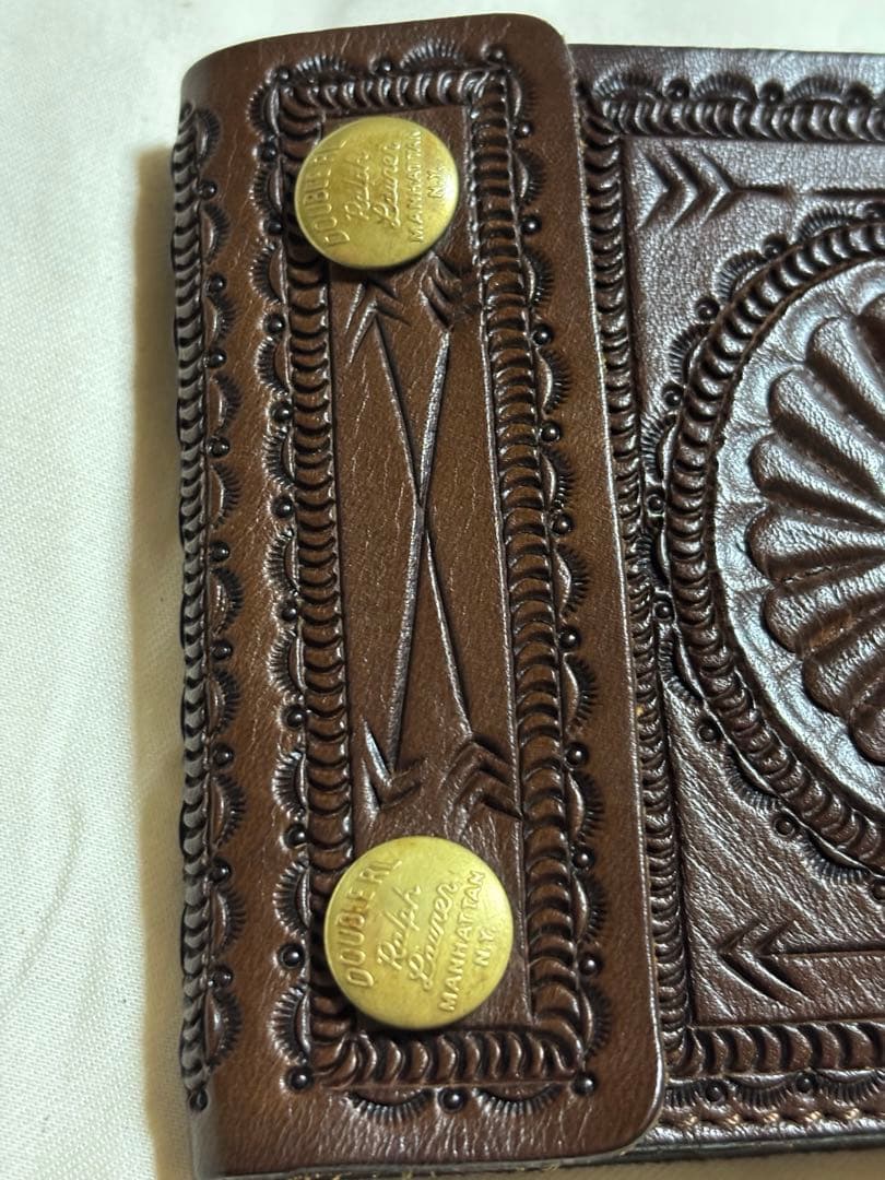 RRL カービングレザーウォレット