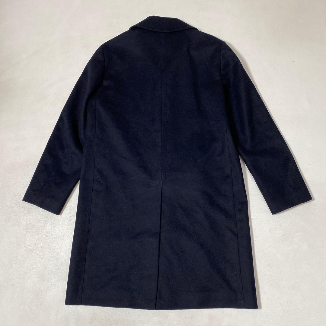 美品 マッキントッシュ カシミヤ混 ショートビーバーステンカラーコート 40