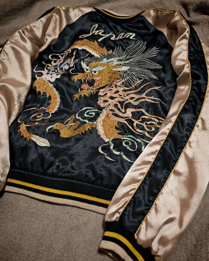 Vintage Japan 虎龍２面用 日本限定 サテン unisex