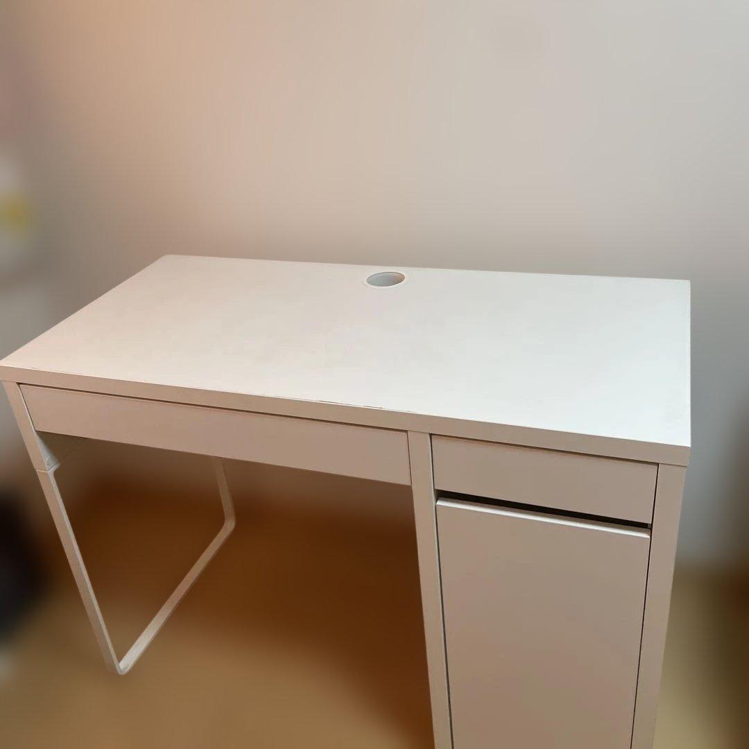 IKEA ホワイト　オフィスデスク　ミッケ　MICKE 値下げ中　送料込　組立済