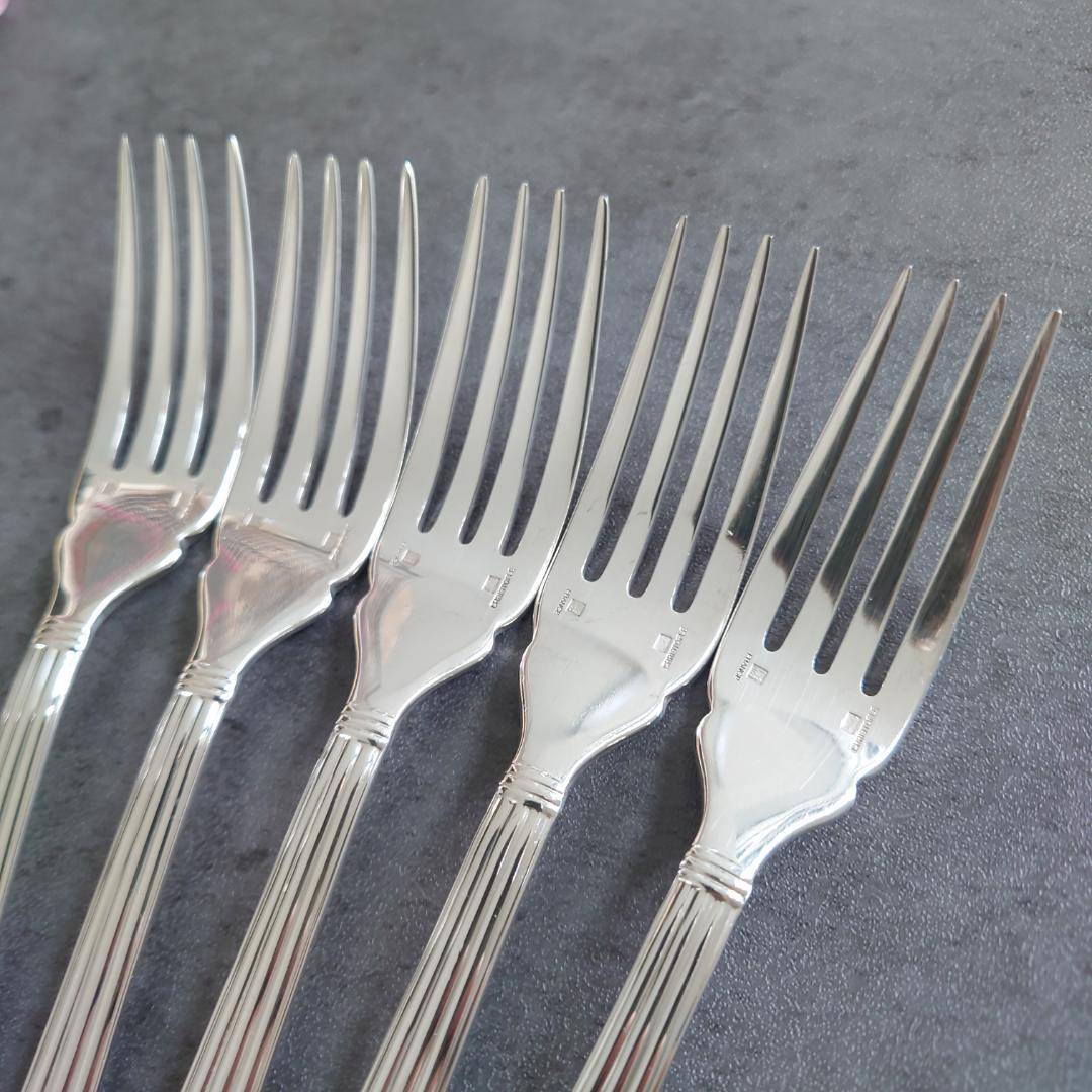 希少 クリストフル アリア フィッシュフォーク 5点