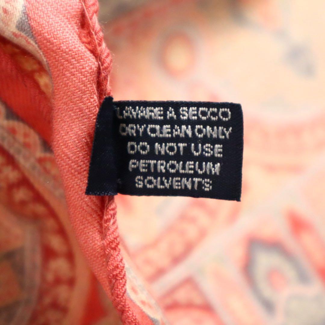 Vintage ETRO エトロ ペイズリー柄 ストール スカーフ ウールシルク