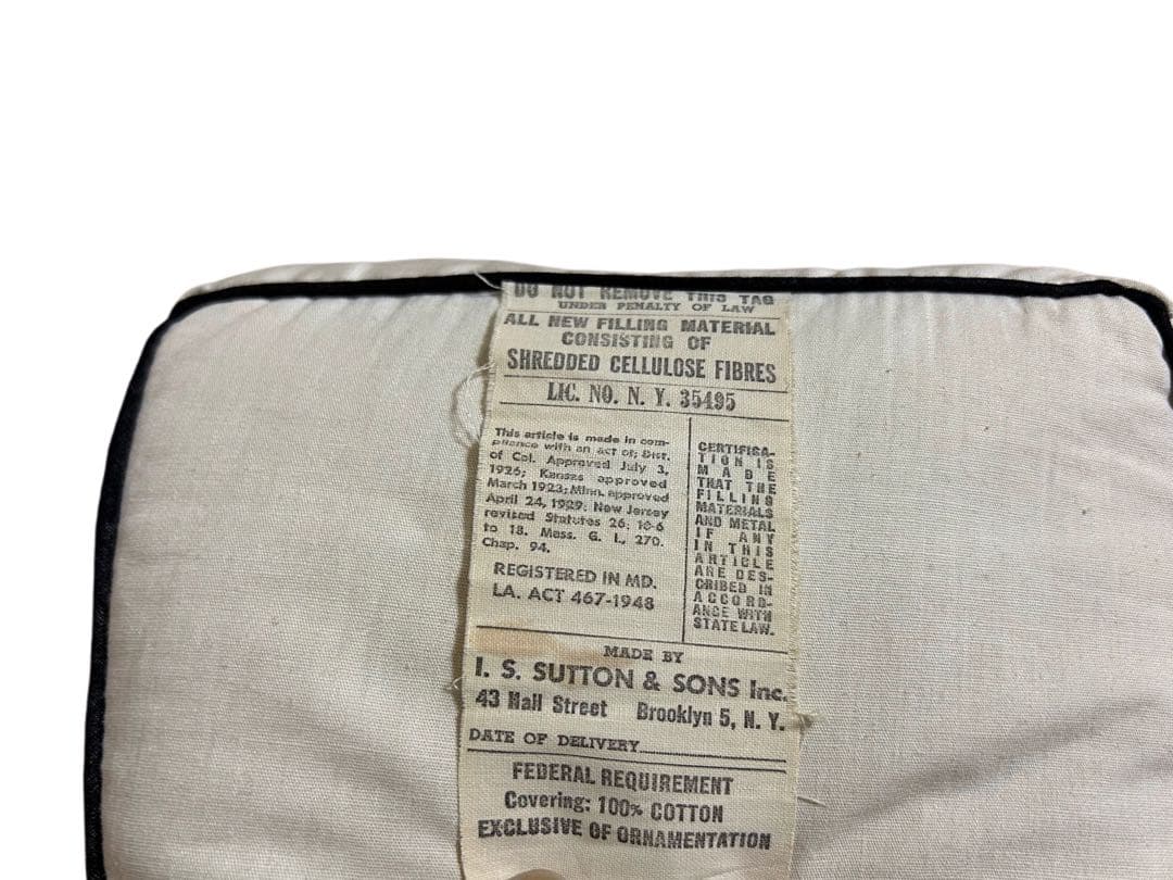 50s ビンテージ ロードサイン ONEWAY クッション アンティーク 雑貨