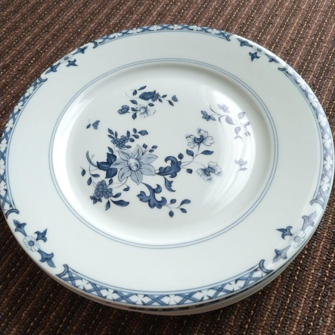 【美品】リモージュ　レイノー　「アンフィトリテ」　平皿　24.5cm　６客セット