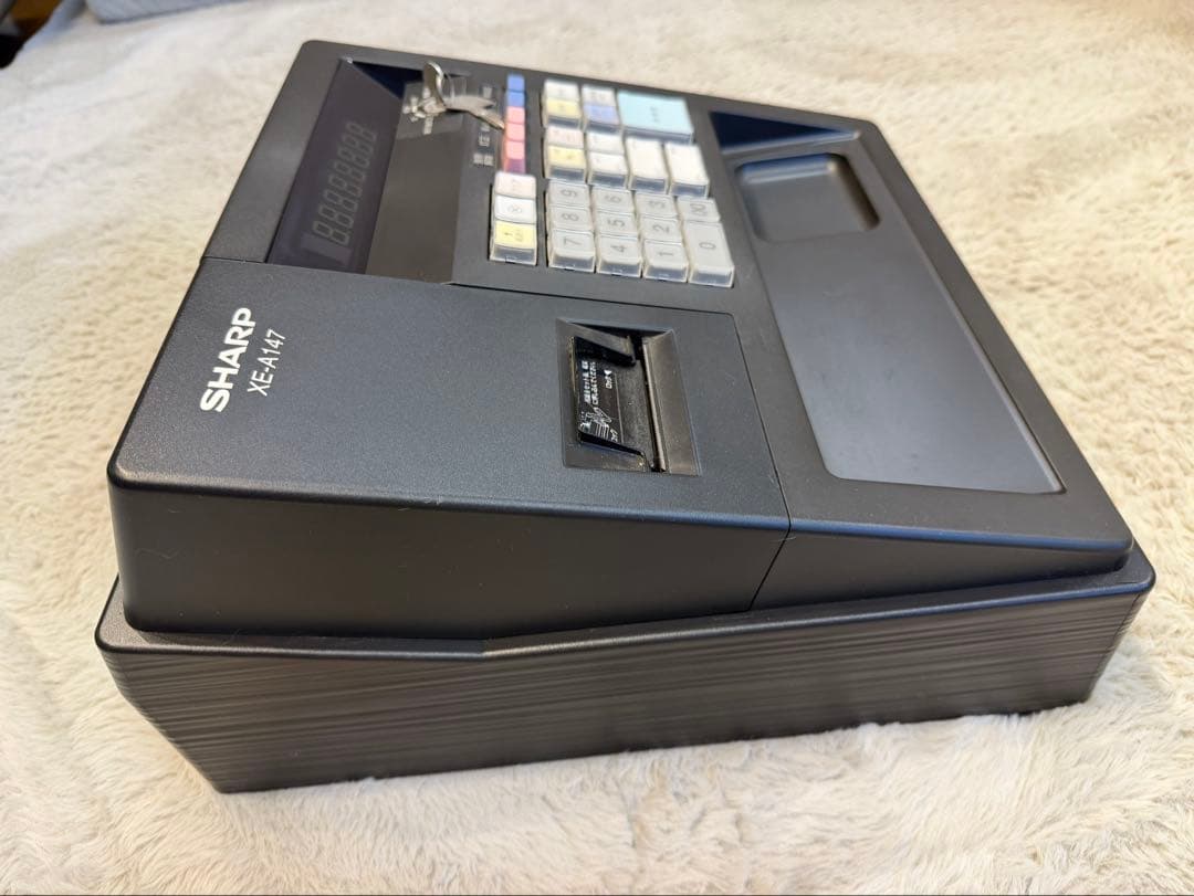 SHARP XE-A147 レジスター 黒　美品