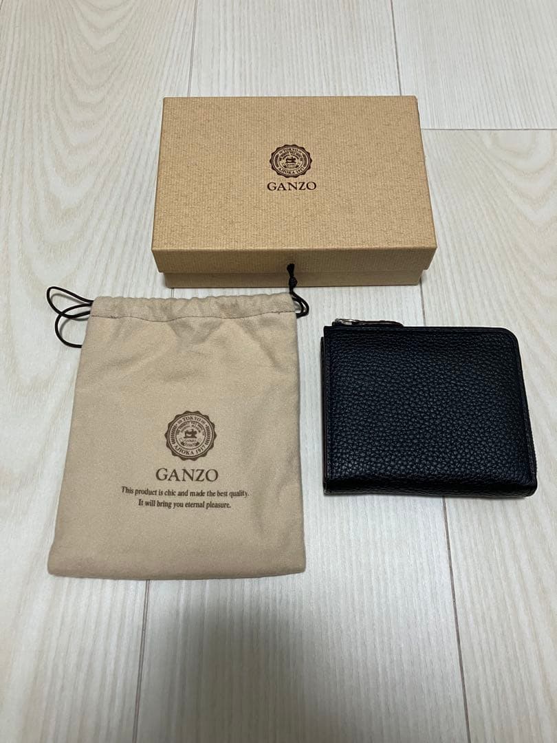 エイジ【GANZO】フレンチカーフL字財布(廃盤品)