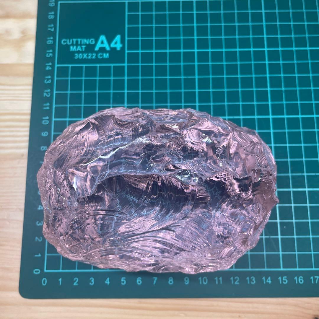 お値下げ　お値下げ　特大アンダラクリスタル 　希少ピンク　1272g