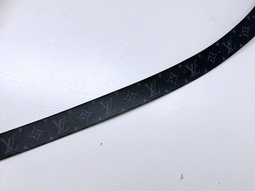 良好品 ルイヴィトン エクリプス ベルト LV イニシャル リバーシブル 105