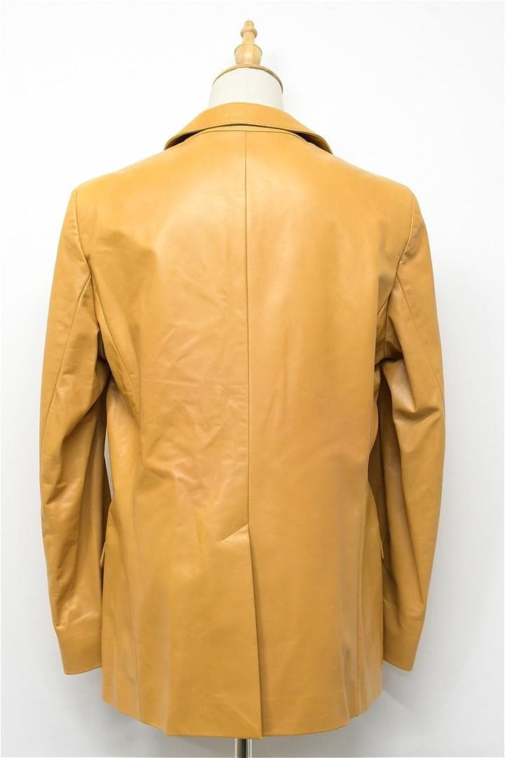 Q352/a.testoni テストーニ ラムレザージャケット ラムスキン 48