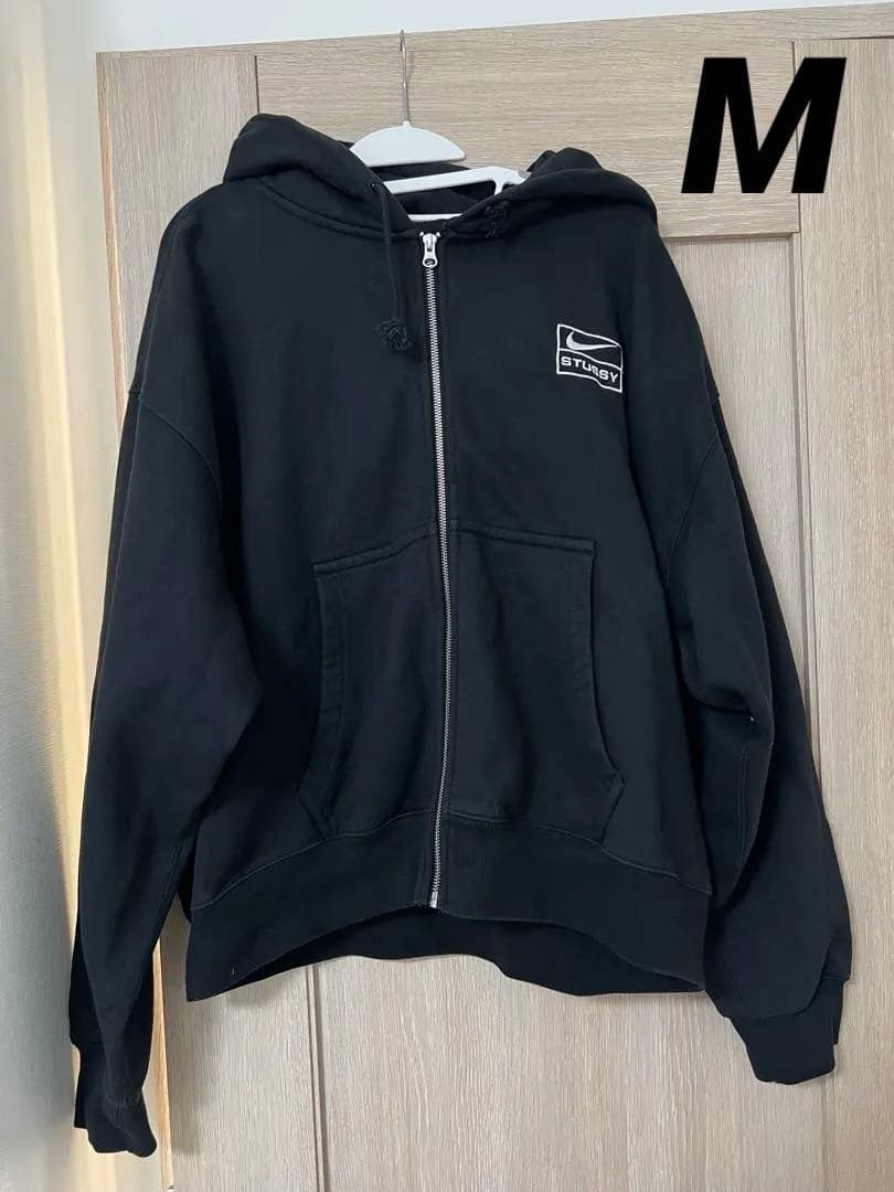 NIKE×STUSSY STONE WASHED ZIP HOODIE M
