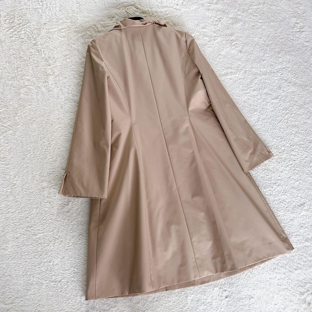 美品✨【エムズグレイシー】中綿ライナー スプリングコート 花柄 ベージュ 40