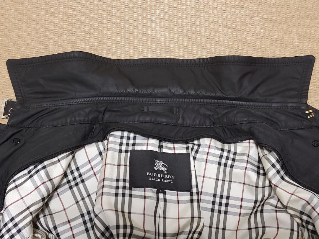 BURBERRY バーバリーブラックレーベル トレンチコート L 黒