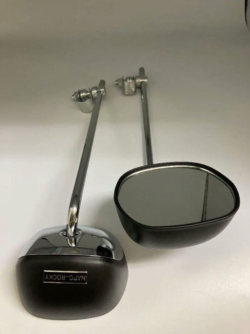 ナポロッキ−タイプミラーブラック/メッキ　　　　新品ステッカー付き送料込み