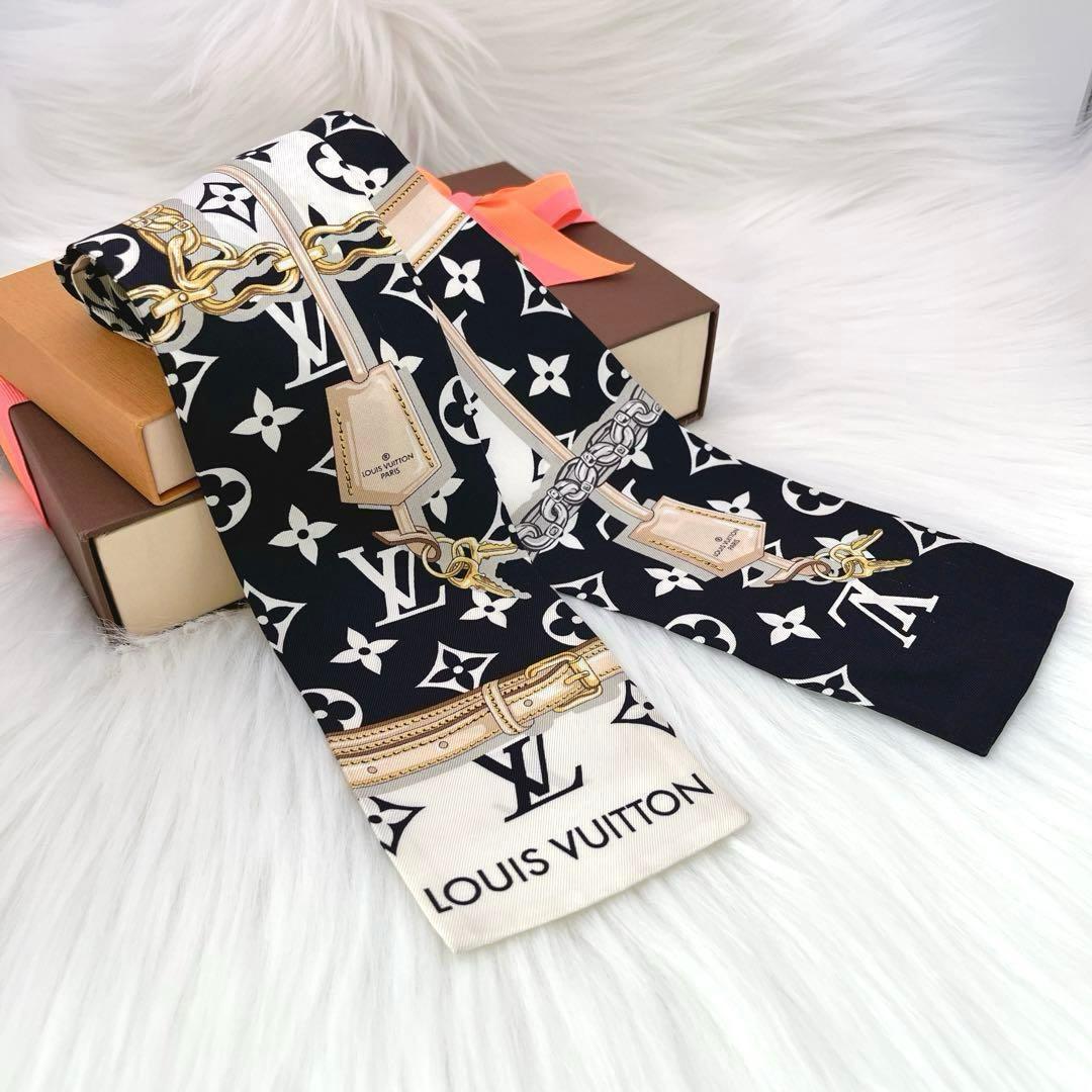 ✨極美品✨ルイヴィトン バンドー モノグラム コンフィデンシャル スカーフシルク