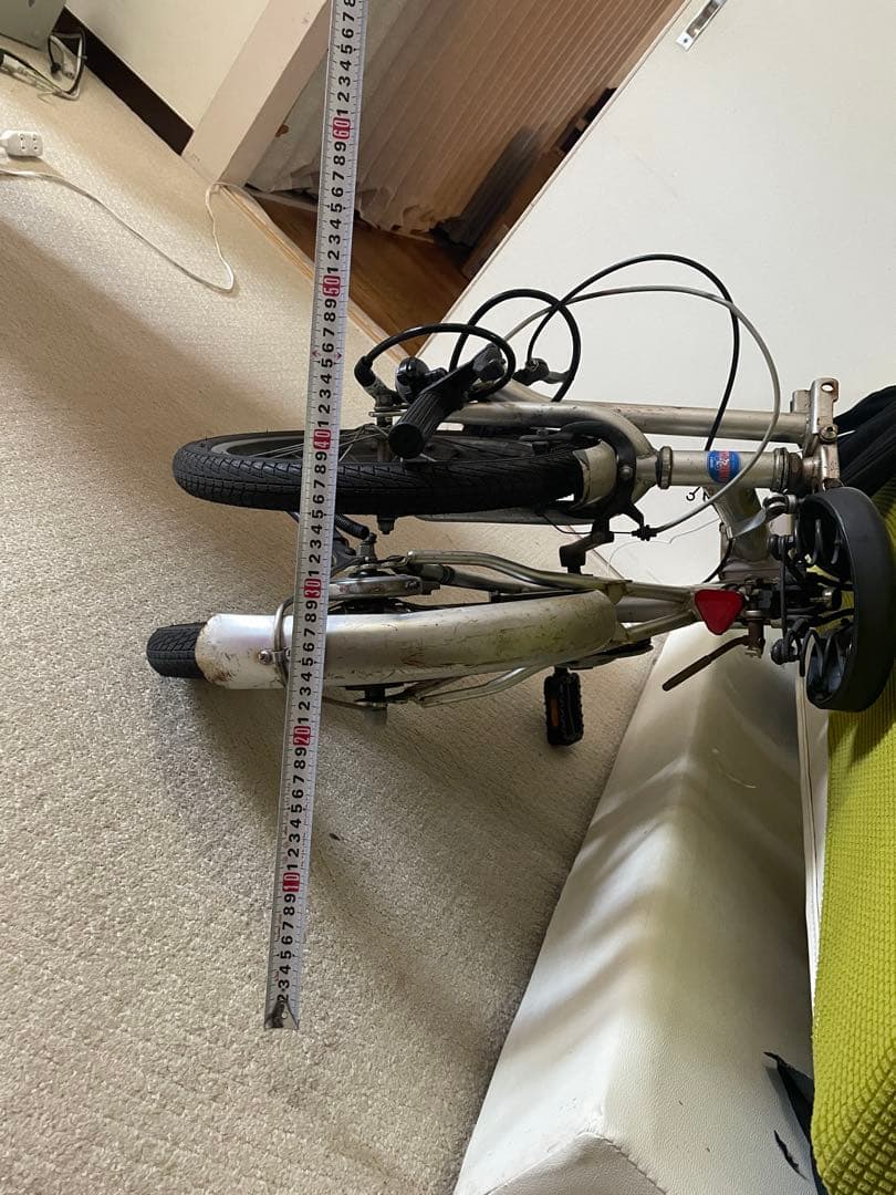 折りたたみ自転車 シルバー　引き取り限定‼️乗って帰れます‼️