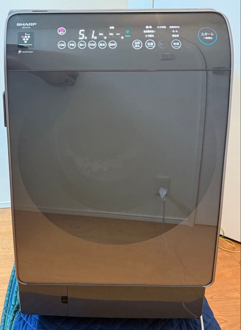 【美品】2023年製SHARP ES-X11A-TR ドラム式洗濯機