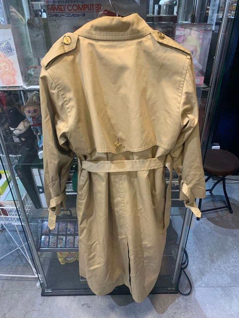 【s.t322】YSL ベージュトレンチコート Mサイズ ベルト付き