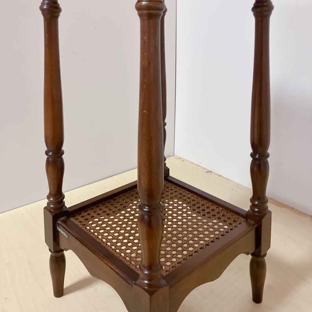 karimoku カリモク　コロニアル　電話台　飾り棚　アンティーク　花台