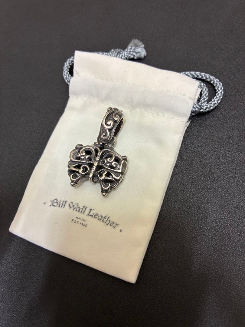 Bill Wall Leather バタフライシルバーネックレストップ