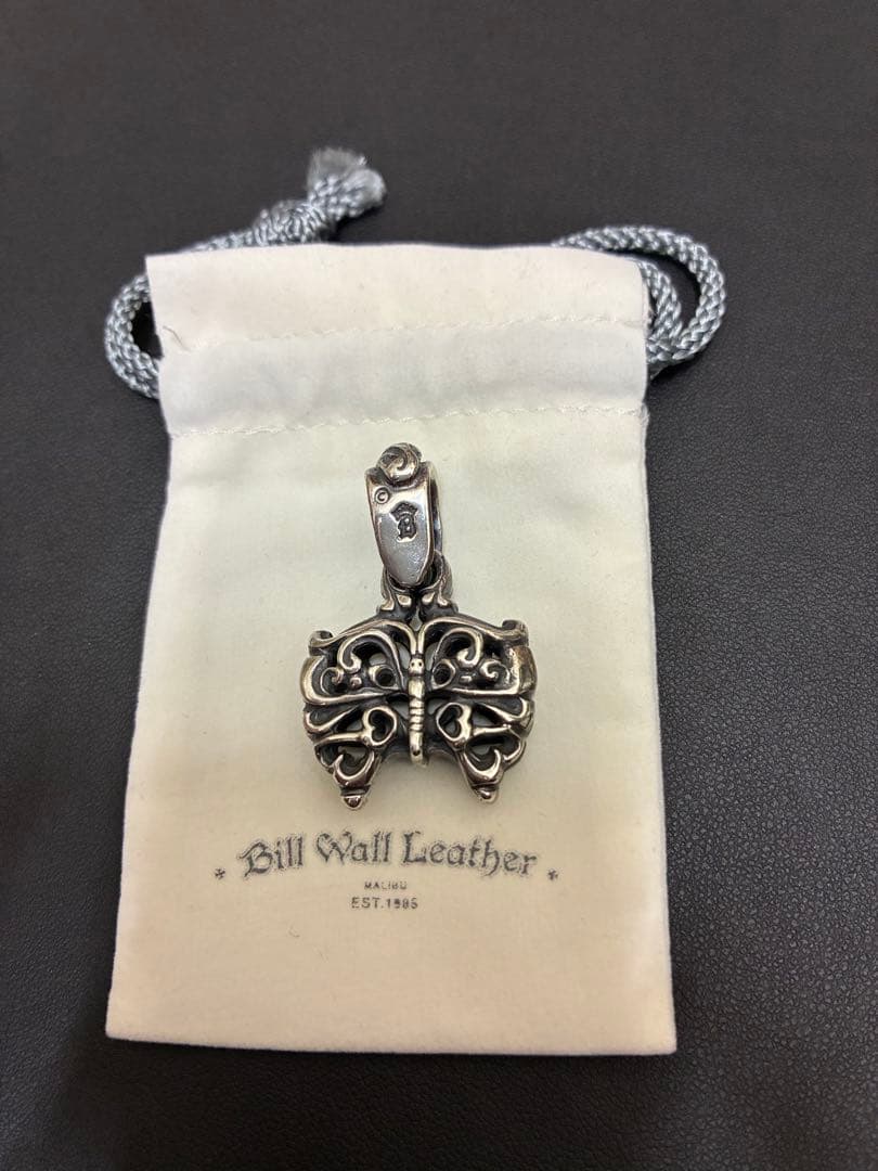 Bill Wall Leather バタフライシルバーネックレストップ