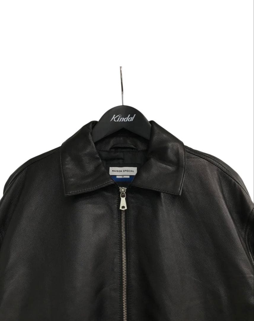 メゾンスペシャル シングルレザージャケット XL
