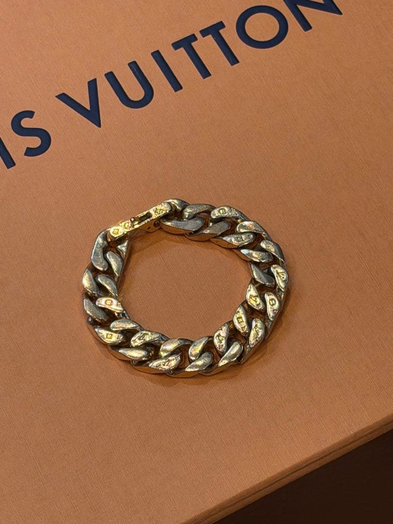 ア*ぞ様 LOUIS VUITTON ブラスレ・チェーンリンクス ゴールド M0