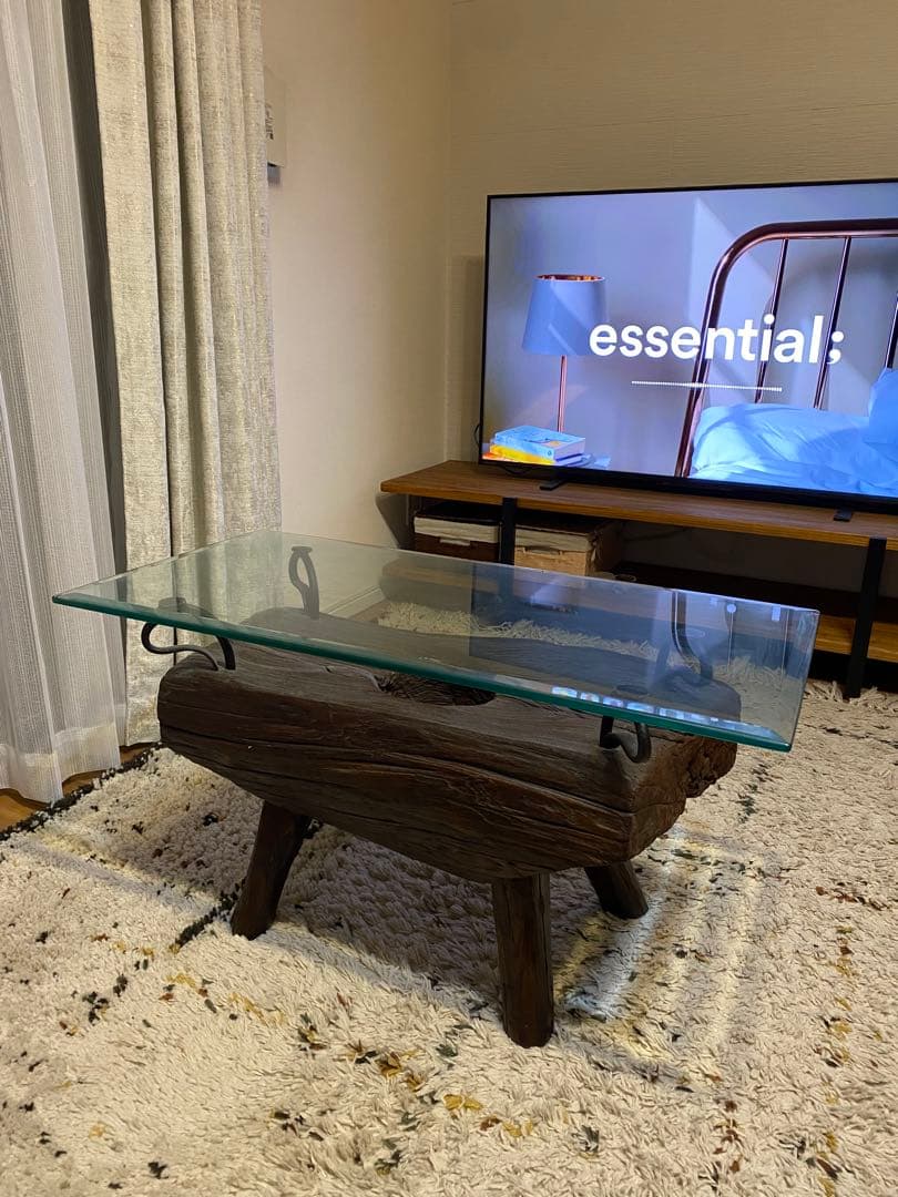 自然木風センターテーブル‐KAJA Resort Furniture購入品‐