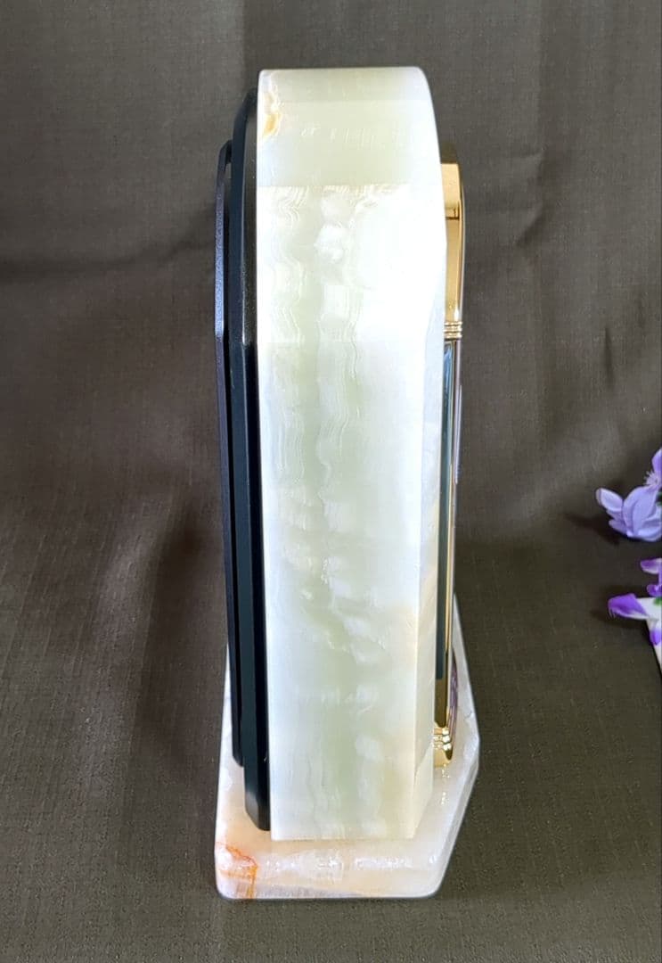 リズム時計 天然大理石　QUEEN ELIZABATH 2　電波時計　可動品❗️