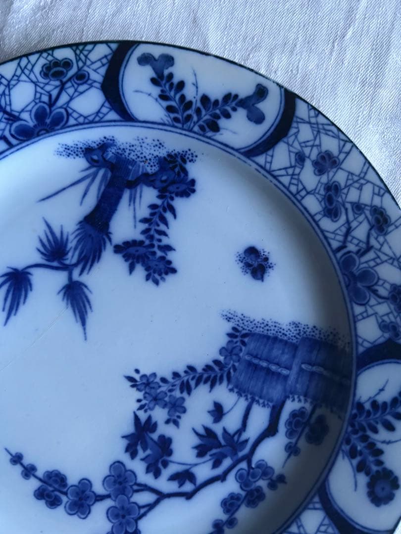 Japon Creil montereau ジャポニズム　藍色　フランス